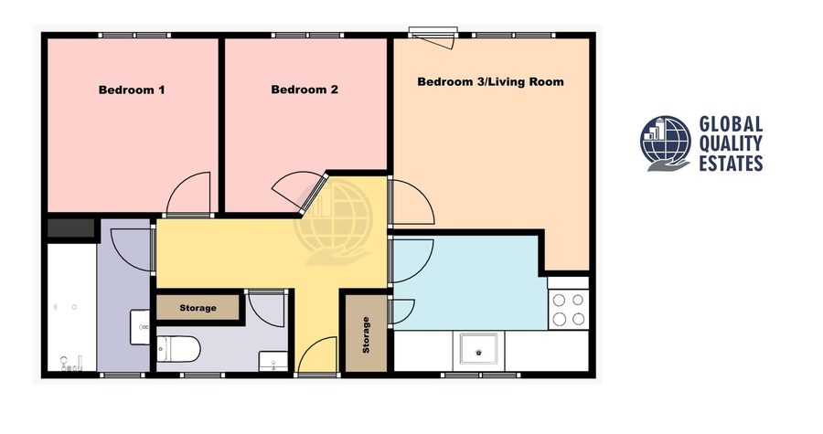 Floor plan of Mornington Street